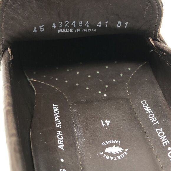 Ecco Leather Croc Embossed Driving Loafers Mens Size 41 US 10 Euro Preppy Mocs - Picture 11 of 13